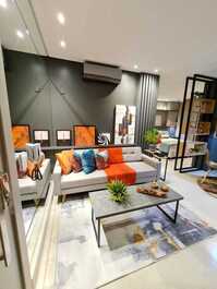 Estudio completamente moderno y acogedor.