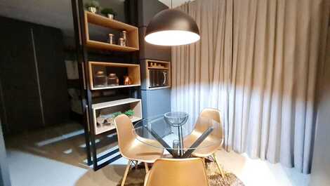 Estudio completamente moderno y acogedor.