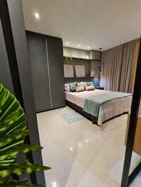 Estudio completamente moderno y acogedor.