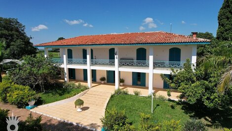 Vista aérea da fachada