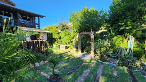 BEACH HOUSE WITH FULLY PRIVATE SWIMMING POOL IN THE MIDDLE OF ROSA'S NATURE