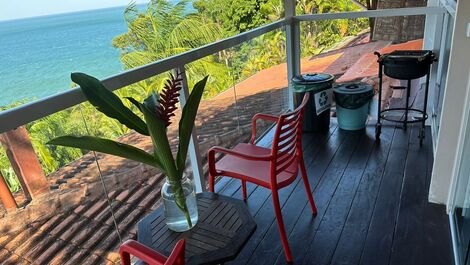 CASA COM VISTA PARA A PRAIA E OCEANO, 2 SUÍTES EM CONDO WI-FI OK!