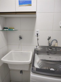 Máquina de lavar roupa.