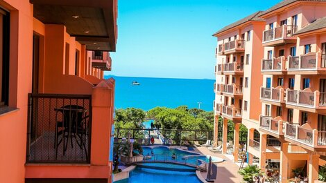 Jurerê Beach Village Tourist Complex, direct exit on the beach, Stu...