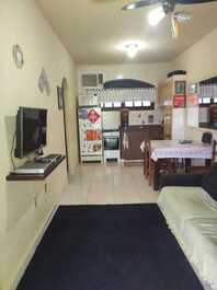 Apartamento em Maresias com 1 quarto e garagem a 200 mts da Praia