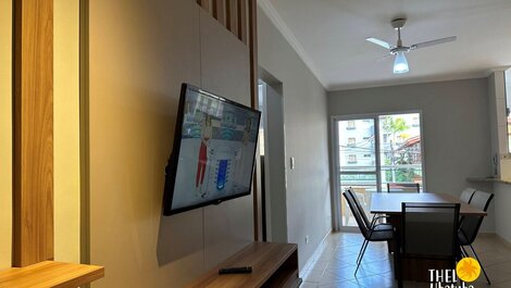 Apto 2 quartos Pé na areia, vista lateral Praia