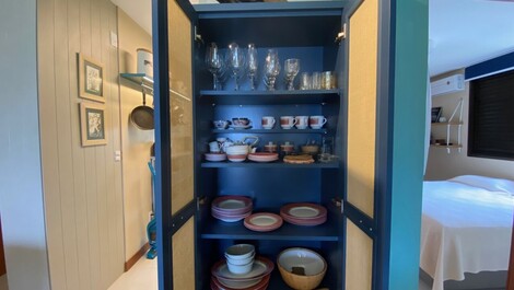 Beautiful apartment facing the sea and with pool, in America do Sol