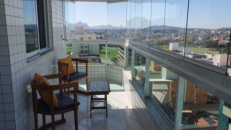 LINDO APARTAMENTO VARANDA COM VISTA 6 PESSOAS PRAIA DO MORRO GUARAPARI