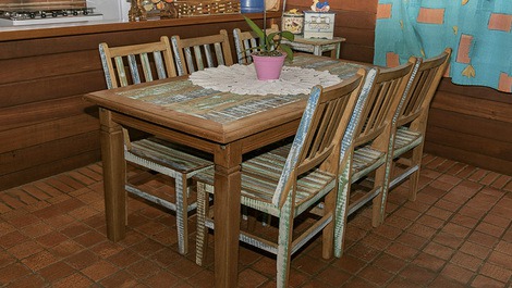 Mesa sala 6 cadeiras