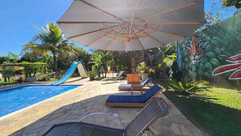 Chácara Santa Luzia Tietê - 7Súites/40P - Lounge/Piscina Climatiza