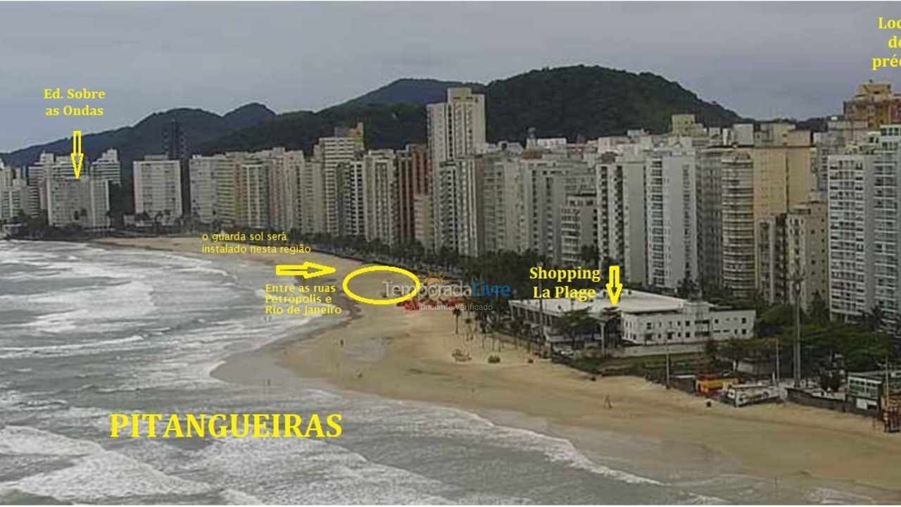 Apartment for vacation rental in Guarujá (Pitangueiras)