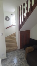 Escada para os quartos 