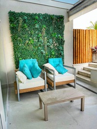 House in front of the sea walk in the sand Maresias