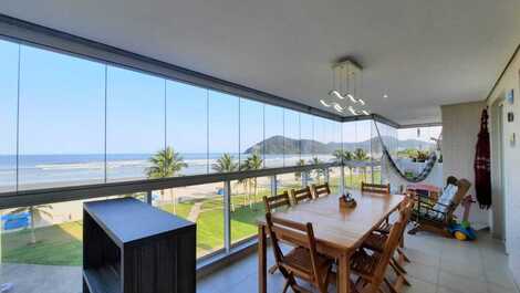 APARTMENT FOR RENT IN CENTRO BERTIOGA FACING THE SEA