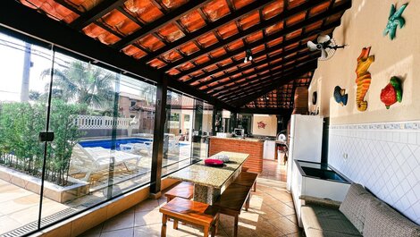 Casa en Cond frente Playa/Piscina, Piscina y WIFI