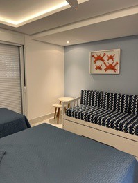 Excelente Sobrado 1 suite, 4 quartos com AC, WI-FI, 50m do mar