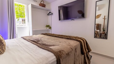 Balcony apartment 30 meters from the beach and garage