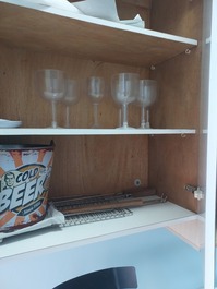 Armário de apoio à churrasqueira