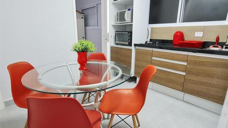 1 dormitorio ¡Pie en la arena! Pitangueiras Guarujá, Hidrojacuzzi, Wi-Fi