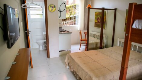 Residencial Jurerê - Casa Tomate: Garden Suite, a 350 metros de la playa Aire acondicionado