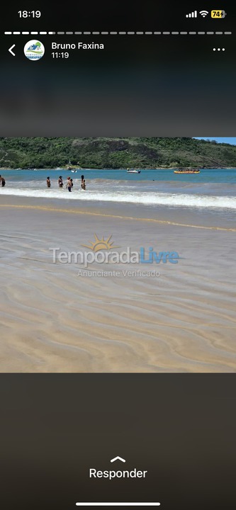 Apartment for vacation rental in Guarapari (Praia do Morro)