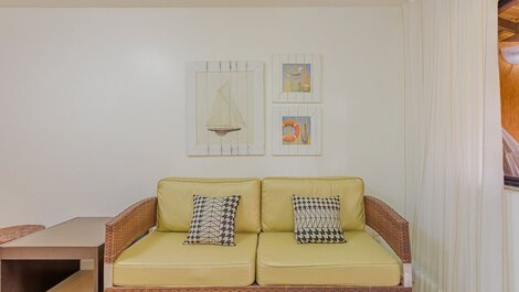 Apto 3 habitaciones, pie en la arena.