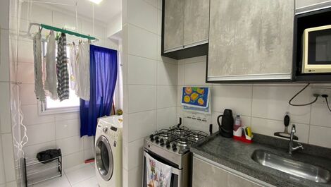 Apto martim de sá, até 6 pessoas, 2 dorm, churrasq.