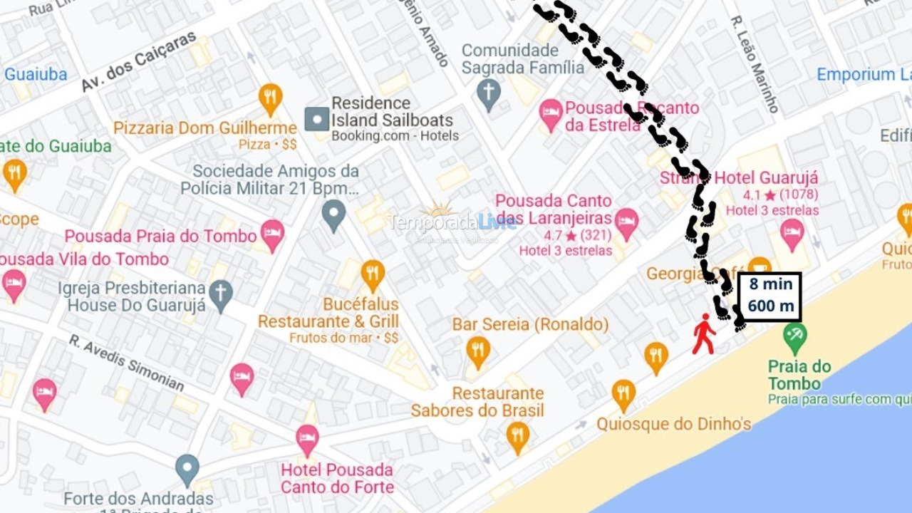 Apartment for vacation rental in Guarujá (Praia do Tombo)