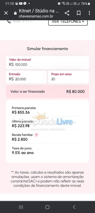 Apartamento para aluguel de temporada em Praia Grande (Vila Mirim)