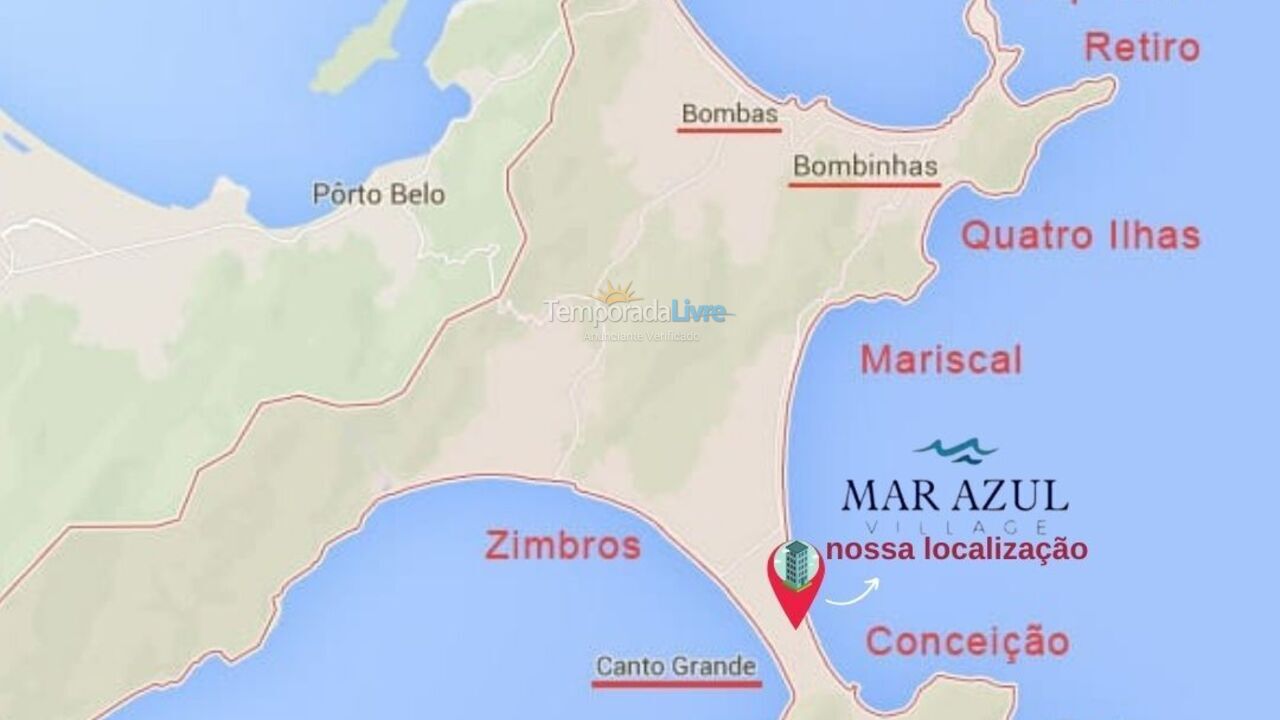 Apartamento para alquiler de vacaciones em Bombinhas (Canto Grande)