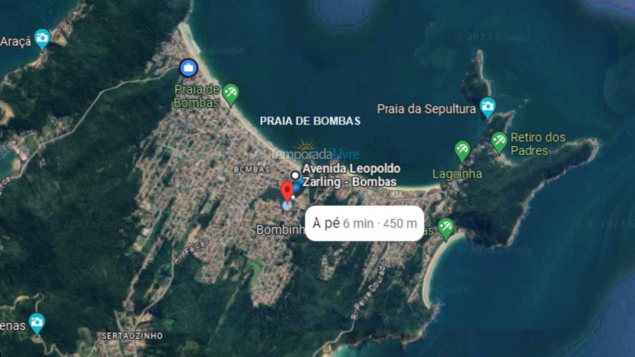 Apartment for vacation rental in Bombinhas (Praia de Bombas)