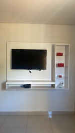 Suíte grande com ar condicionado