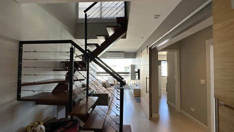 BEAUTIFUL SEA FRONT DUPLEX PENTHOUSE 09 PEOPLE - BERTIOGA