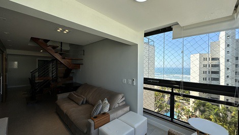 BEAUTIFUL SEA FRONT DUPLEX PENTHOUSE 09 PEOPLE - BERTIOGA