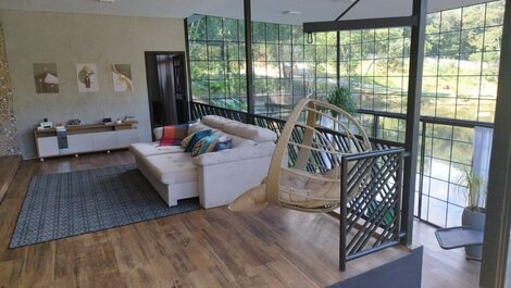 Casa Bambu Spa com cachoeira privativa