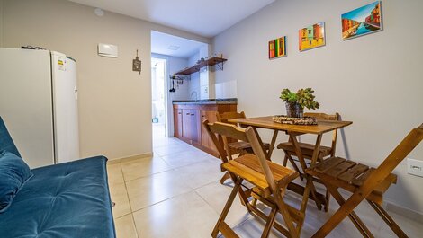 275 - Excelente apartamento de 01 dormitorio en Praia de Mariscal