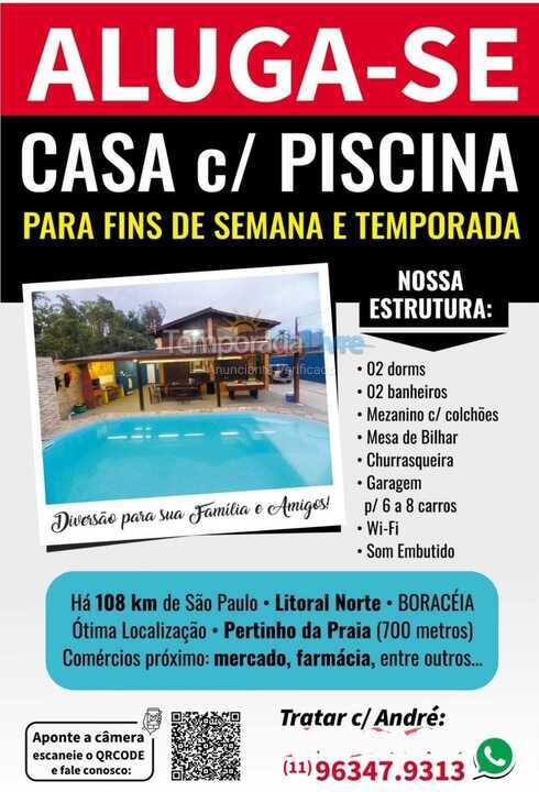 Casa para aluguel de temporada em Bertioga (Boraceia)