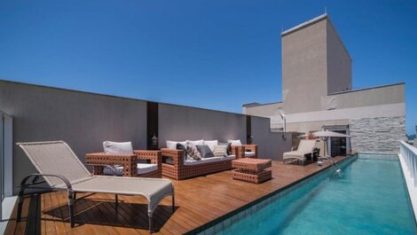 COBERTURA DUPLEX, COM PISCINA VISTA MAR, 03 SUÍTES, P/08 PESSOAS