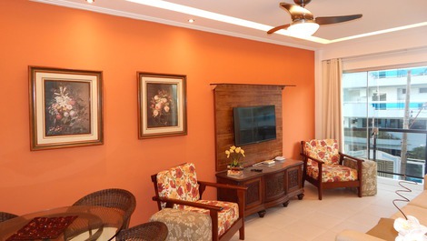 Apartamento de 2 habitaciones frente al mar con vista lateral.