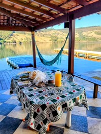 Vista maravilhosa do lago de furnas 