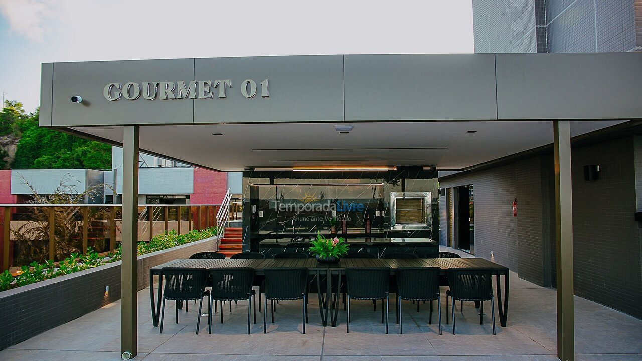 Apartamento para alquiler de vacaciones em João Pessoa (Pb Praia de Cabo Branco)