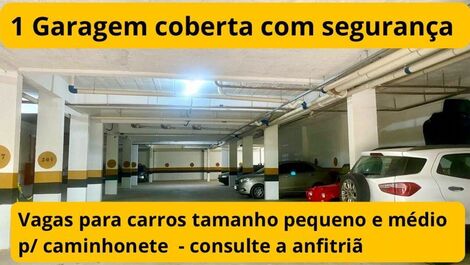 Vagas para carros tamanho pequeno e médio, caminhonete consulte anfitriã!