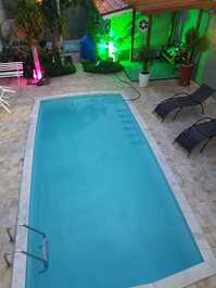 Casa con piscina en Peruíbe Maravillosa vista de la Serra da Juréia