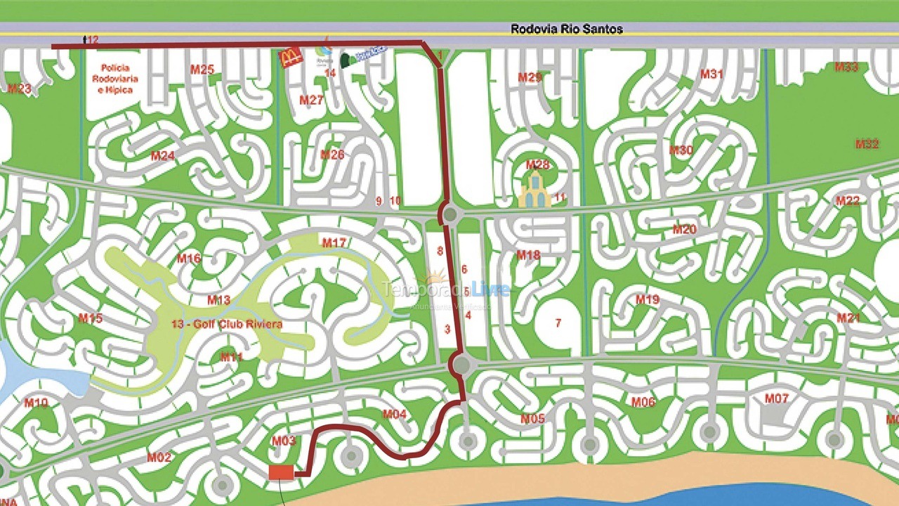 Apartamento para aluguel de temporada em Bertioga (Riviera de São Lourenço)