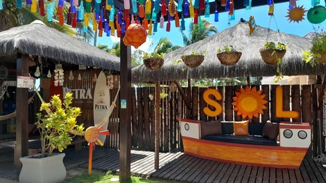 Casa Amueblada en Condominio en la Frontera de Praia dos Carneiros