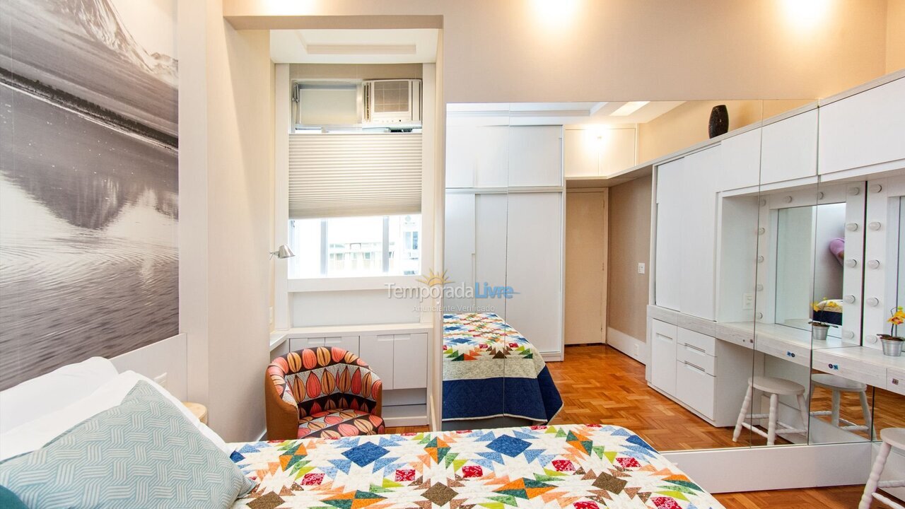 Apartamento para aluguel de temporada em Rio de Janeiro (Leme)