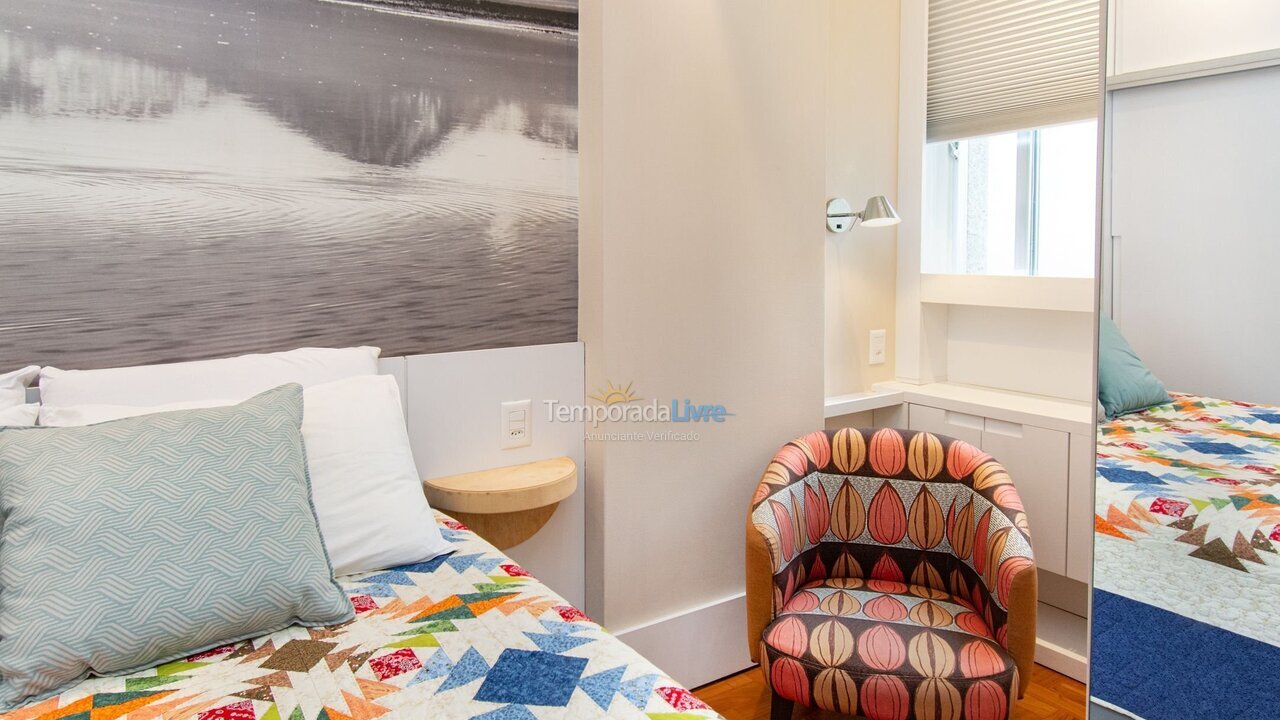 Apartamento para aluguel de temporada em Rio de Janeiro (Leme)