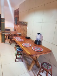 Casa com decoração artística