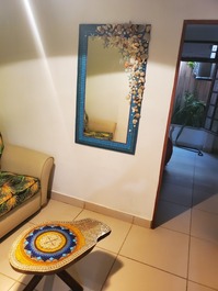 Casa com decoração artística