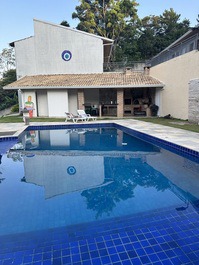 Vista área da churrasqueira